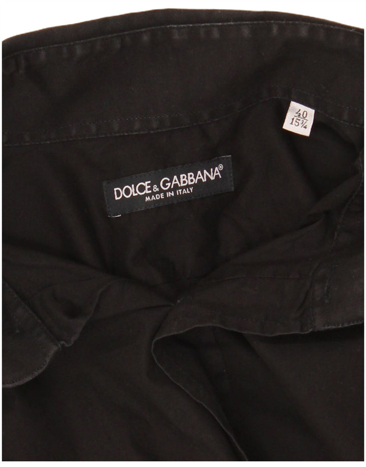 Koszula męska Dolce & Gabbana rozmiar 40 15 3/4, średnia czarna