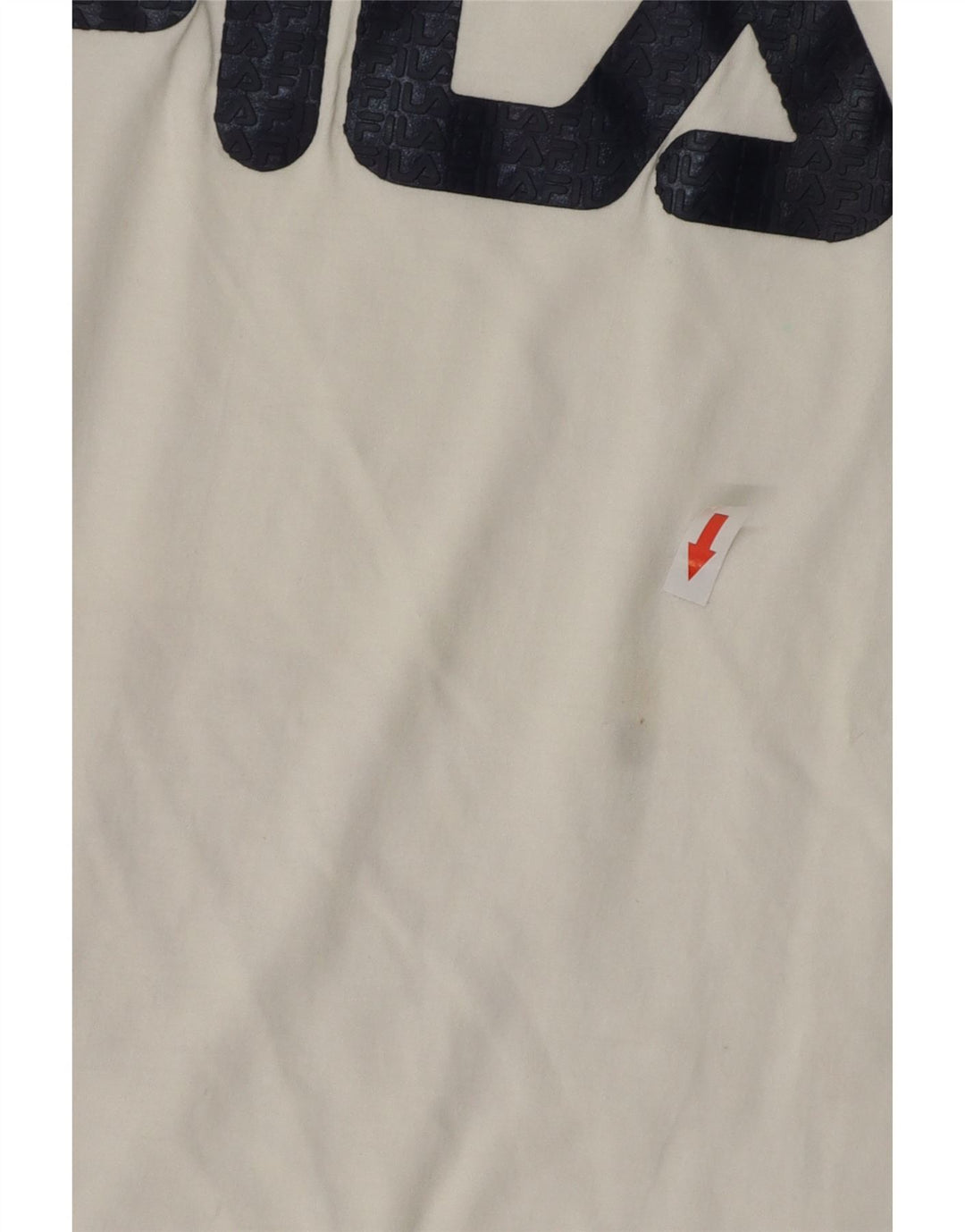 Męski T-shirt z grafiką Fila, mały, biały, bawełniany
