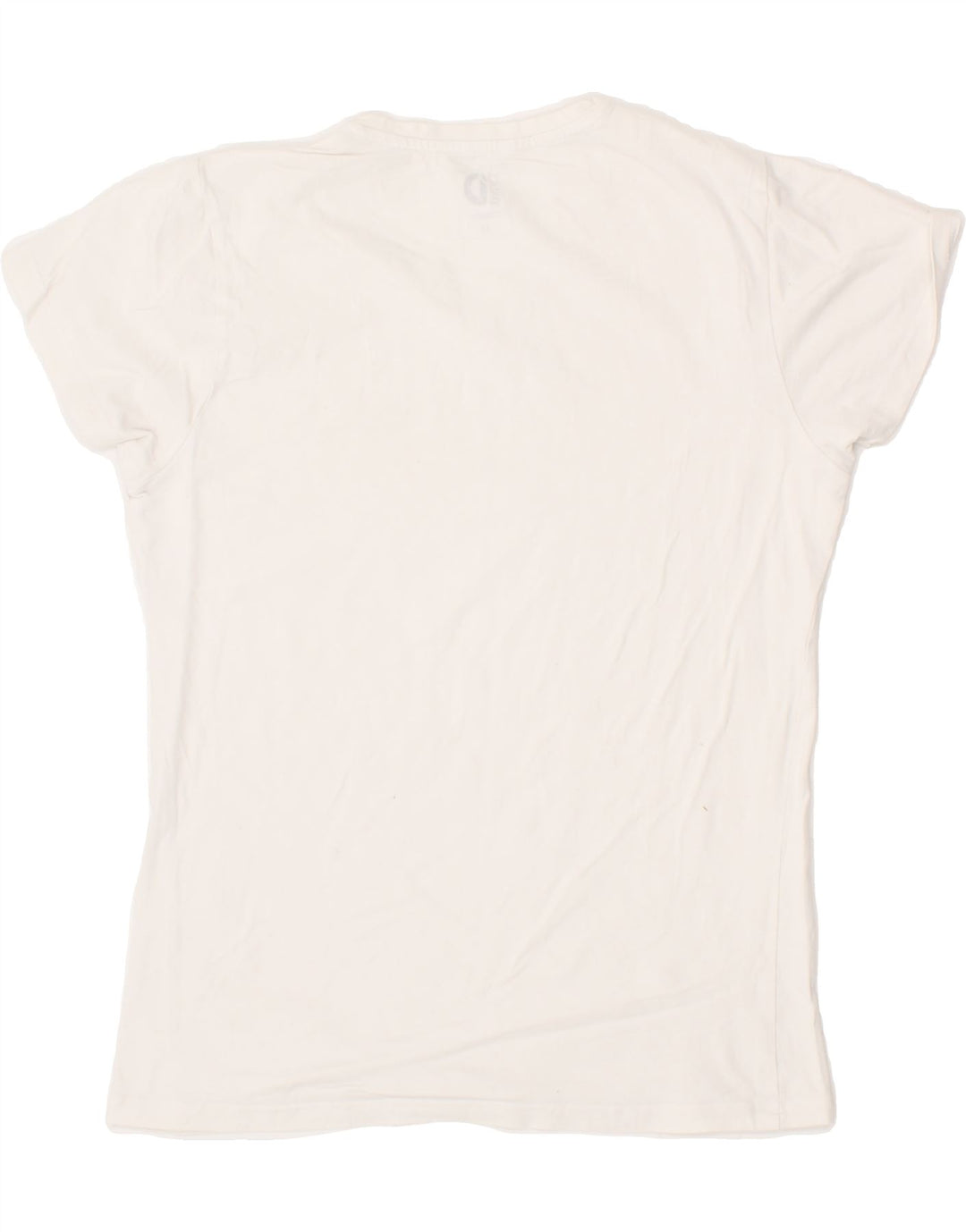 DACK'S Womens T-Shirt Top UK 12 Medium White Cotton Vintage Dack's and Second-Hand Dack's from Messina Hembry 