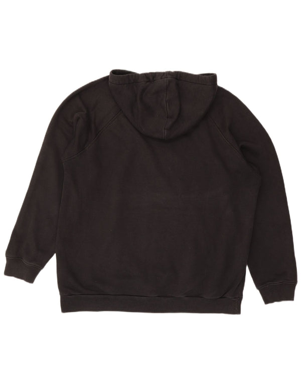 Męski sweter z kapturem ADIDAS z grafiką, duży, czarny, bawełniany