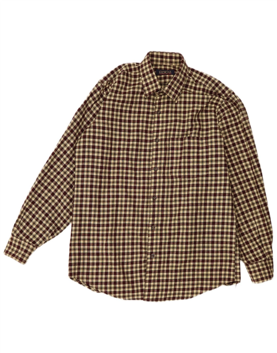 Męska koszula flanelowa VINTAGE w średnią wielobarwną kratkę