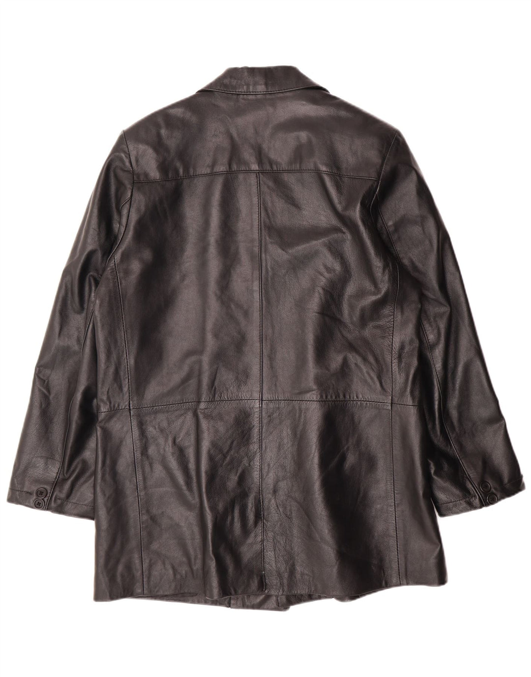 Vintage męska skórzana kurtka UK 38 Średnia czarna skórzana klasyczna