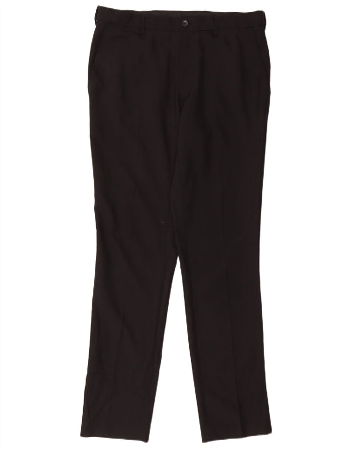 Męskie spodnie Chino Marks & Spencer W34 L33 Czarny poliester