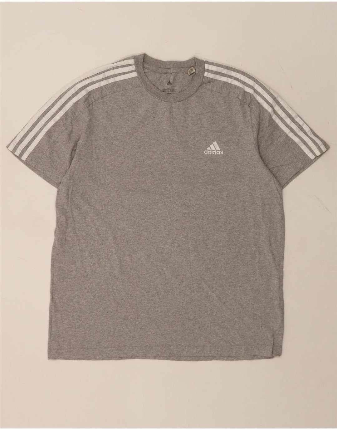 T-shirt męski ADIDAS, duży, szary, bawełniany