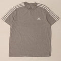 T-shirt męski ADIDAS, duży, szary, bawełniany