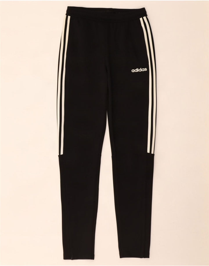 Męskie spodnie dresowe Adidas Climalite, małe, czarne, poliestrowe