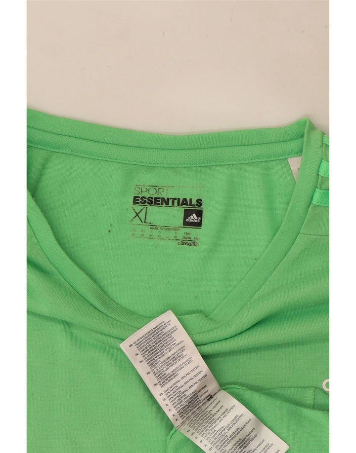 Adidas Męska koszulka Climalite Top XL Zielony poliester