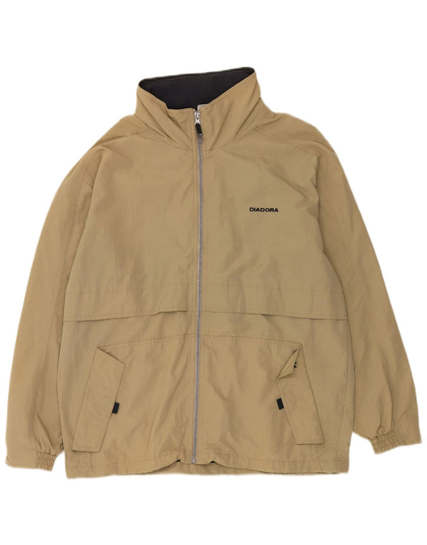 Męska kurtka wiatrówka Diadora o luźnym kroju UK 36 Small Beżowy poliamid