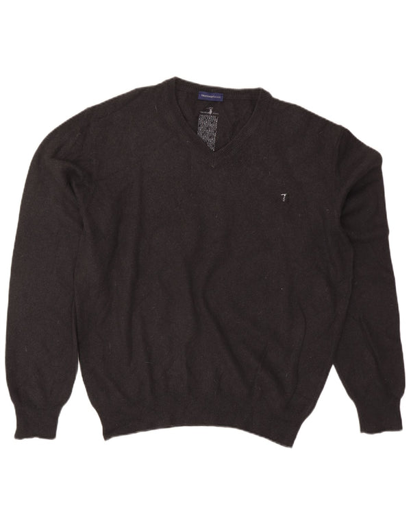 Męski sweter Trussardi Jeans z dekoltem w kształcie litery V, 3XL, szary