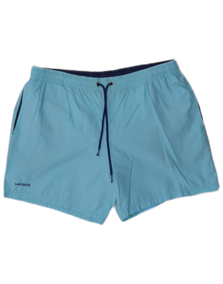 Męskie spodenki kąpielowe Lacoste, rozmiar 7, 2XL, niebieska bawełna
