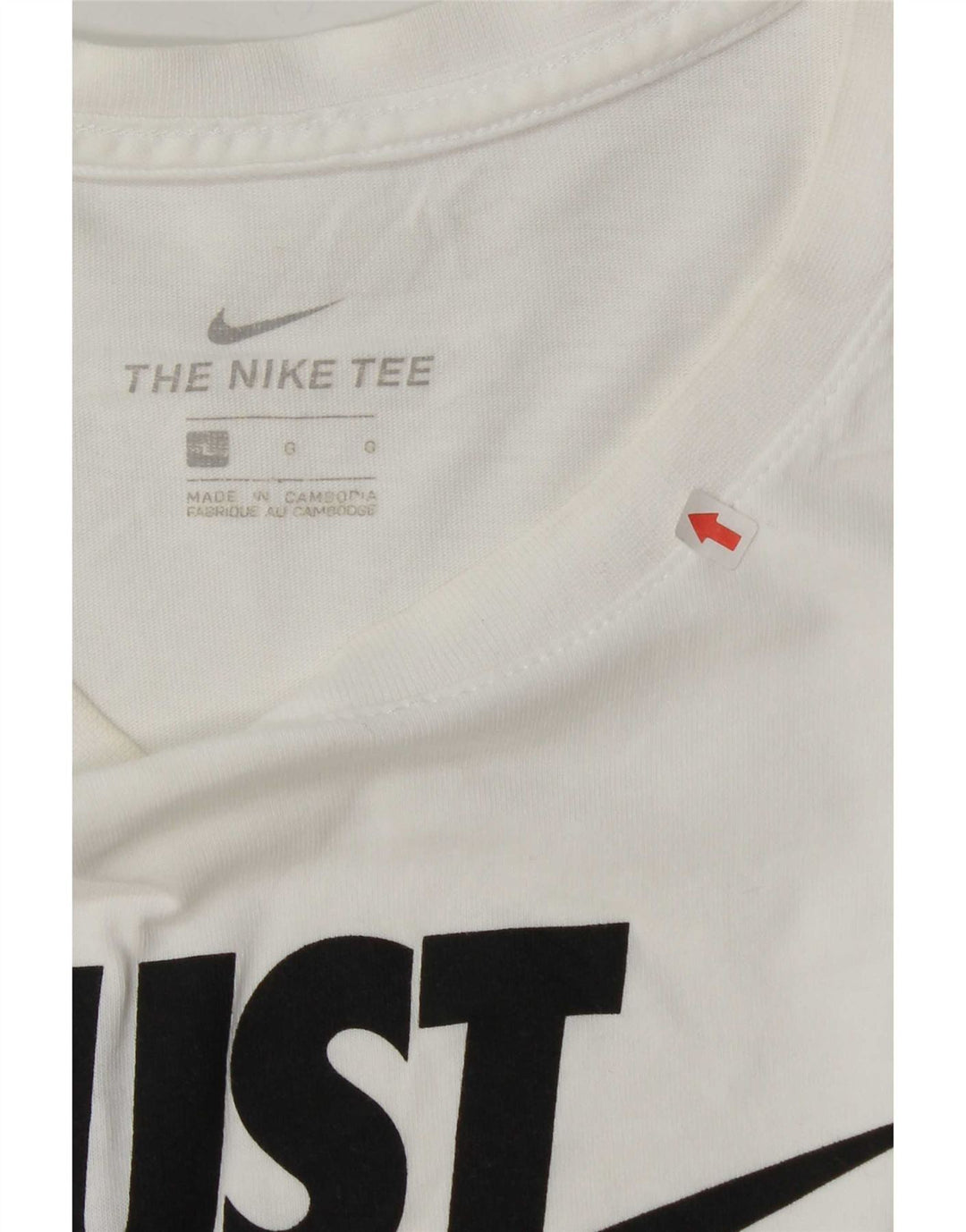 Męski T-shirt z grafiką Nike, duży, biały, bawełniany
