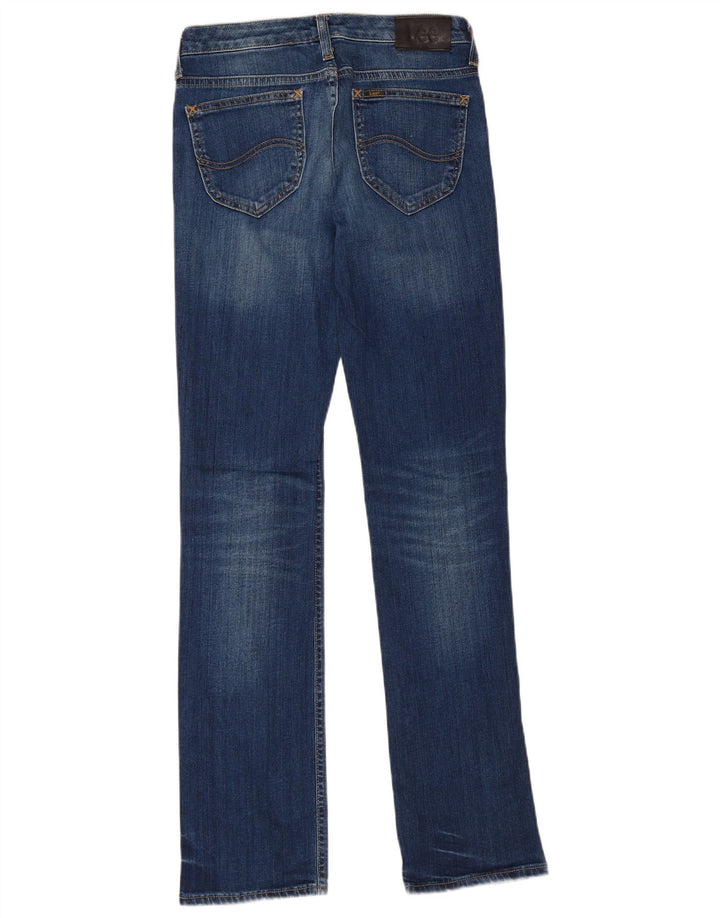 Damskie jeansy Lee Marlin Straight W28 L33 Niebieskie bawełniane