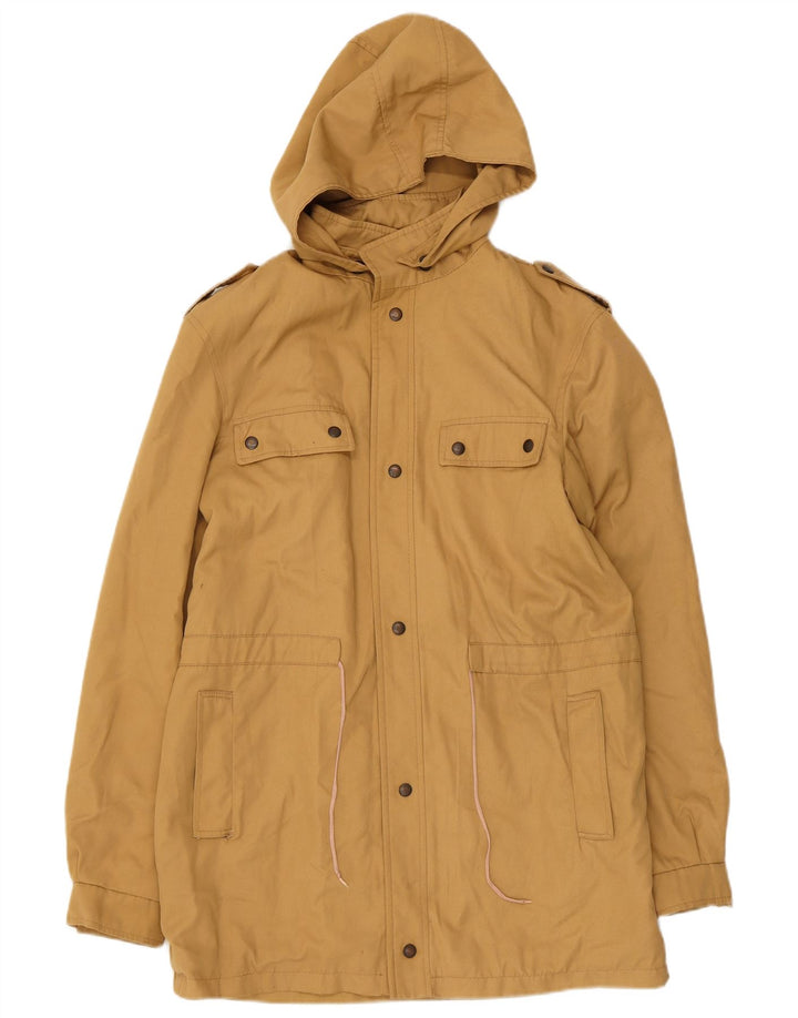 Vintage męska kurtka parka z kapturem UK 38 średni beż