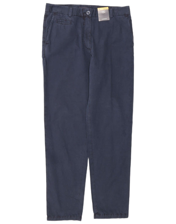 Damskie spodnie Chino Marks & Spencer UK 10 Small W32 L29 Granatowe
