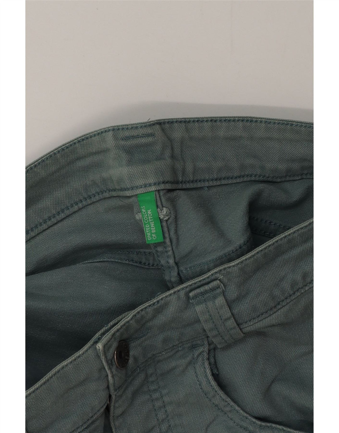 Damskie spodenki jeansowe BENETTON W32, duże, zielone