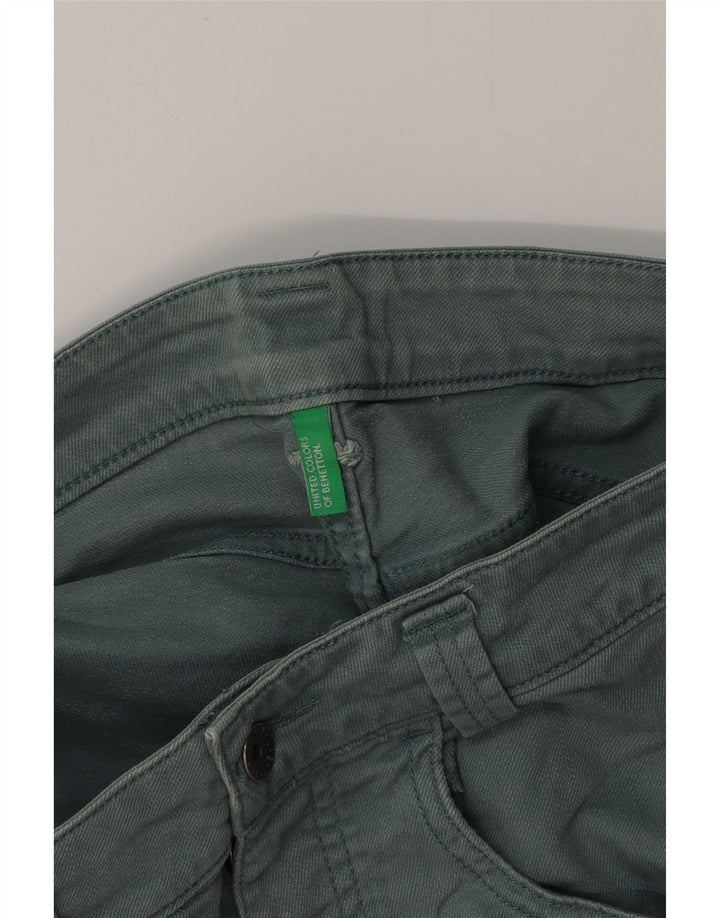Damskie spodenki jeansowe BENETTON W32, duże, zielone