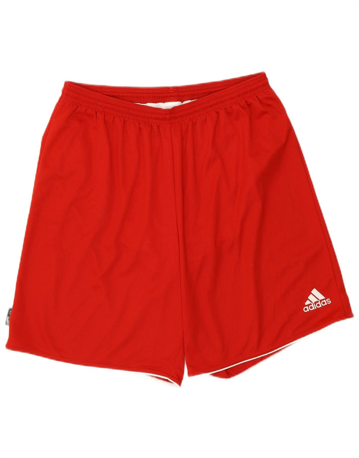 ADIDAS Mens Climalite Sport Shorts 2XL Red Polyester