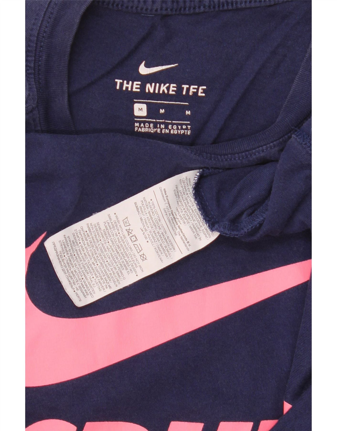 Męski T-shirt z grafiką Nike, średni, granatowy, bawełniany