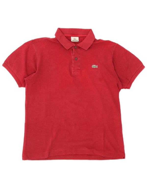 Męska koszulka polo Lacoste, rozmiar 4, średnia czerwona, bawełniana