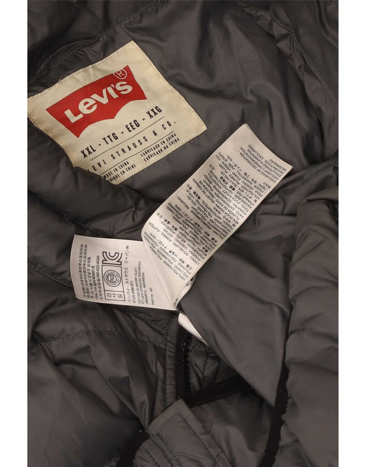 Męska ocieplana kurtka Levi's UK 44 2XL Szary poliamid