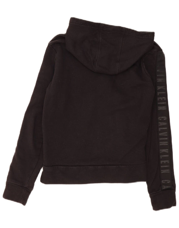 Damski sweter z kapturem i zamkiem Calvin Klein UK 14, średni czarny