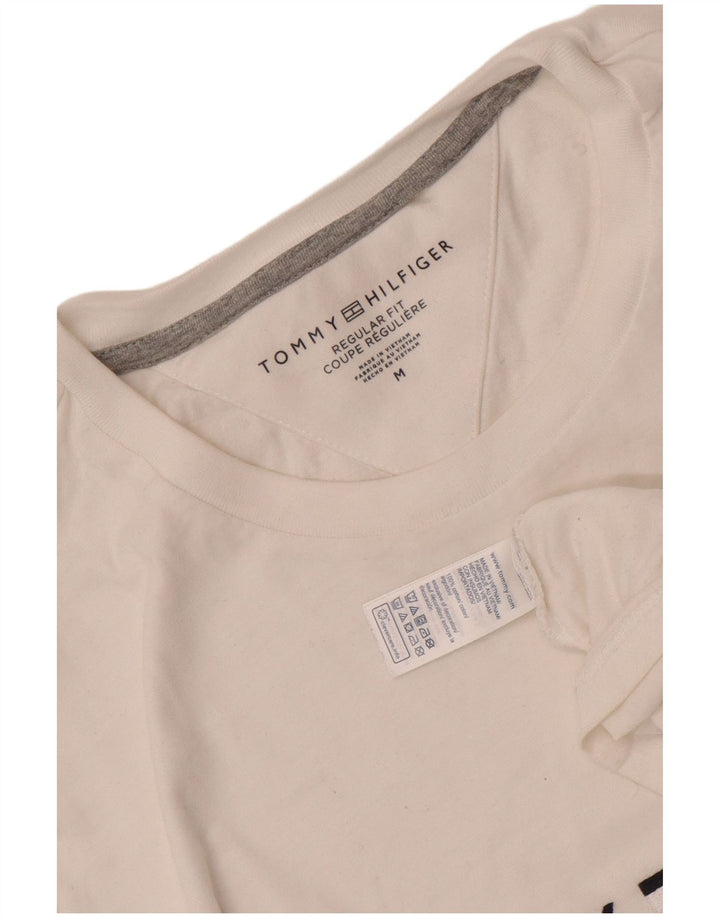 Męska koszulka T-shirt o regularnym kroju Tommy Hilfiger, średnia biała bawełna