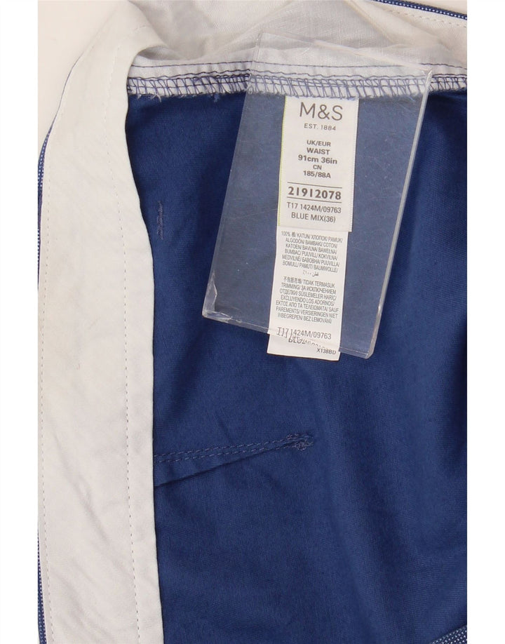 Męskie spodenki Chino MARKS & SPENCER W36, duże, niebieskie, bawełniane
