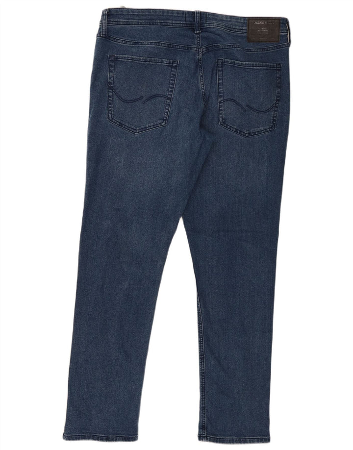 Męskie jeansy typu slim Jack & Jones W36 L32 Niebieskie bawełniane