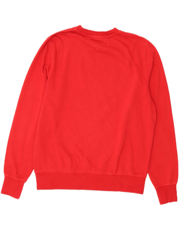 Męski sweter TOMMY HILFIGER XL, czerwony, bawełniany