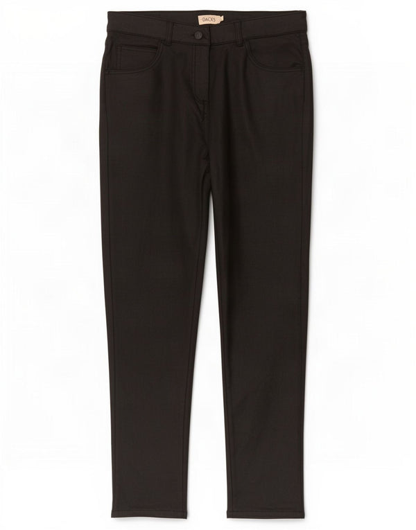Spodnie damskie Dack's Waxed Slim Casual IT 48 XL W32 L30 Czarna bawełna