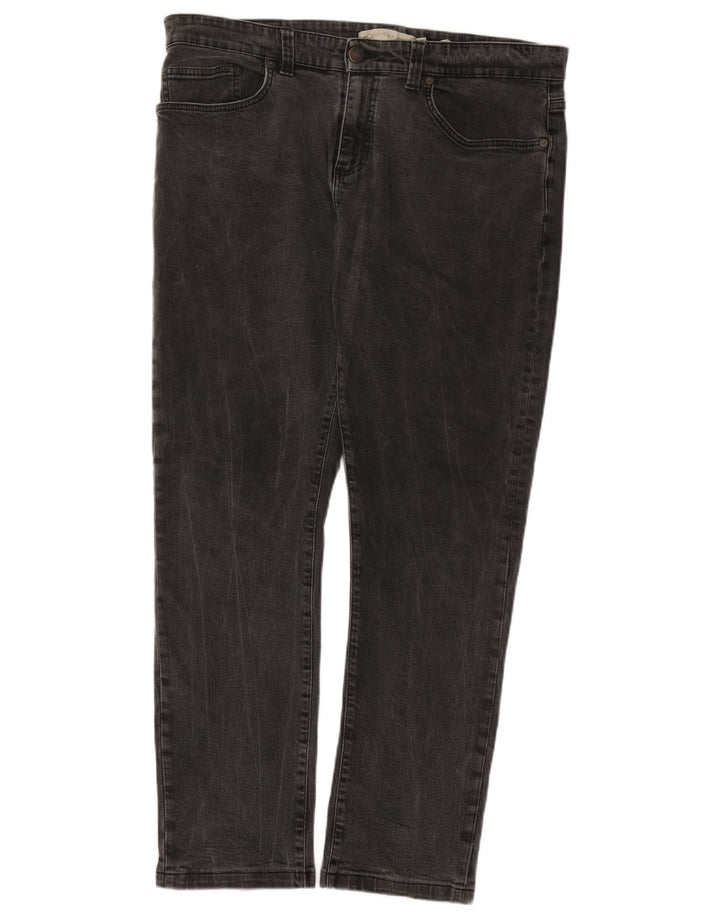 Męskie proste dżinsy Calvin Klein W38 L29 Szara bawełna