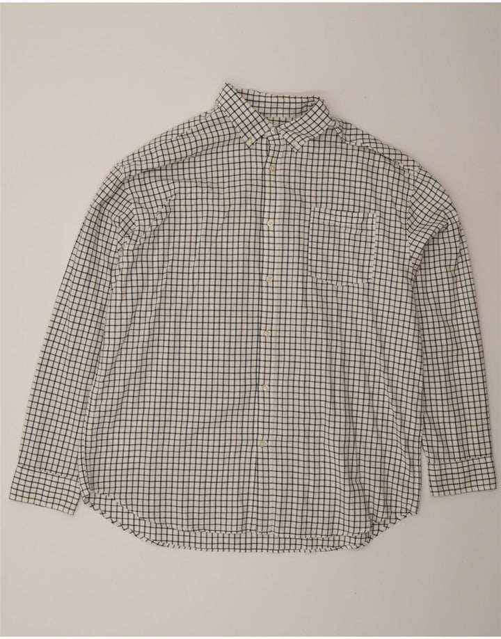 Koszula męska Jack & Jones 2XL, biała bawełniana kratka