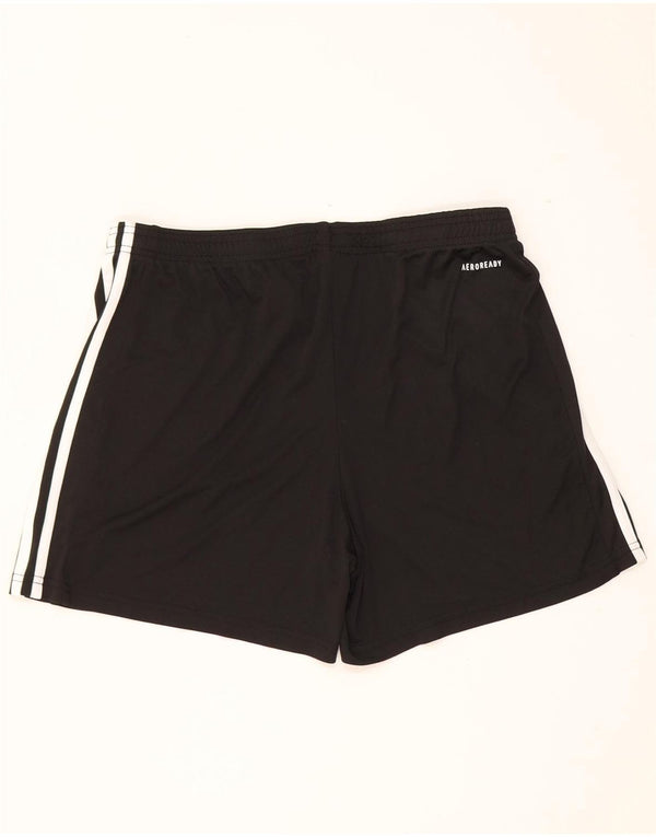 Damskie spodenki sportowe Adidas Aeroready UK 16/18, duże, czarne, poliestrowe