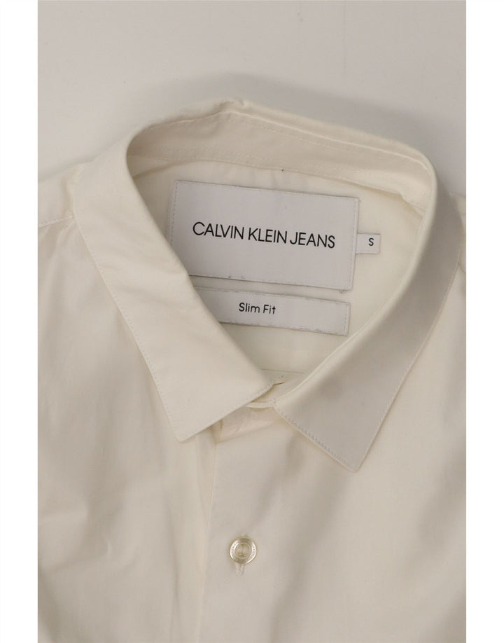 Koszula męska slim fit CALVIN KLEIN JEANS, mała, biała