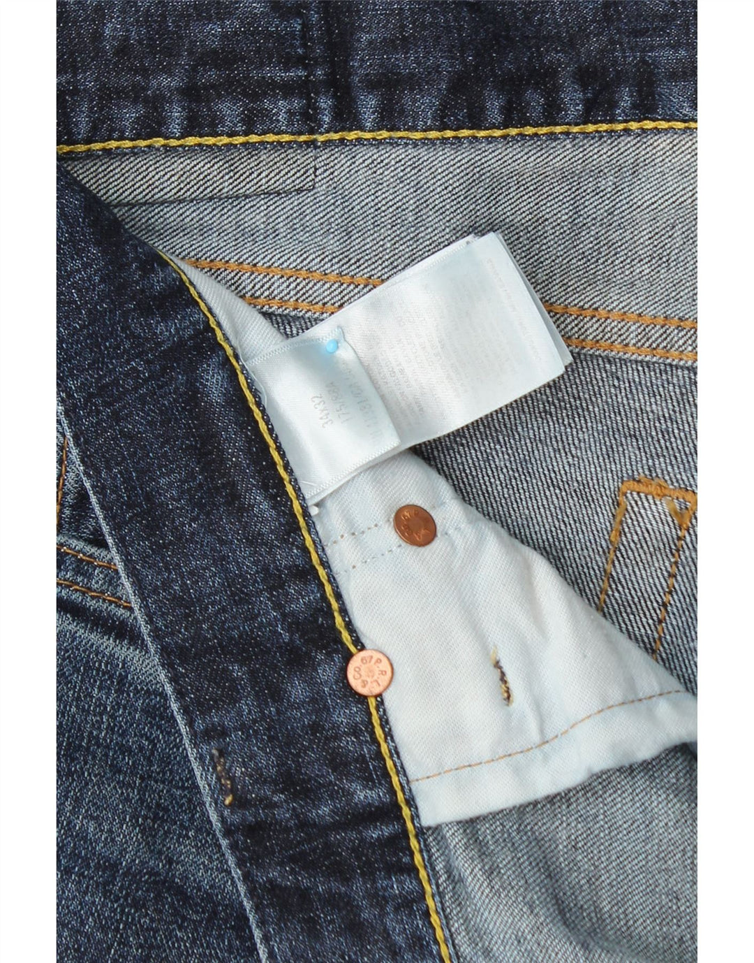 POLO RALPH LAUREN Męskie jeansy slim W34 L32 Niebieska bawełna