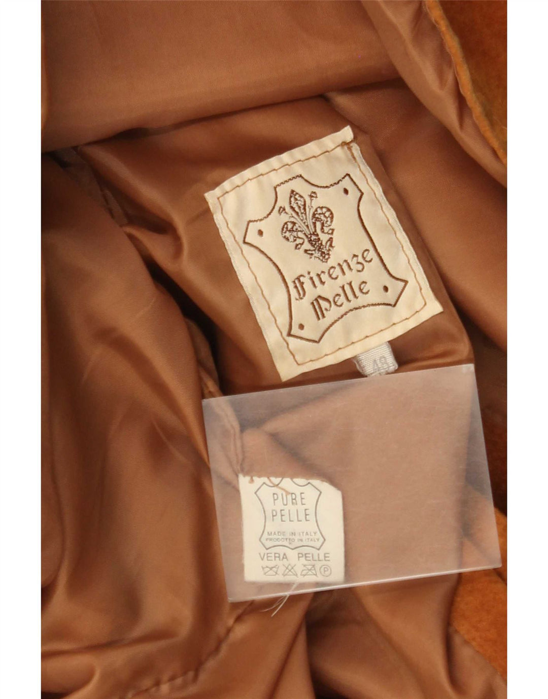 Damska kurtka zamszowa w stylu vintage IT 48 XL Beżowa skóra