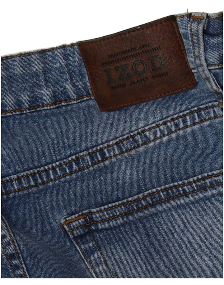 IZOD Męskie jeansy Comfort ze stretchem W30 L29 Niebieskie