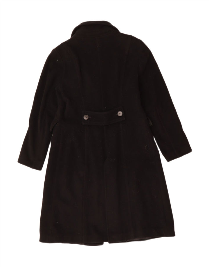 ZARA Womens Overcoat UK 14 Large Black Wool Vintage Zara and Second-Hand Zara from Messina Hembry 