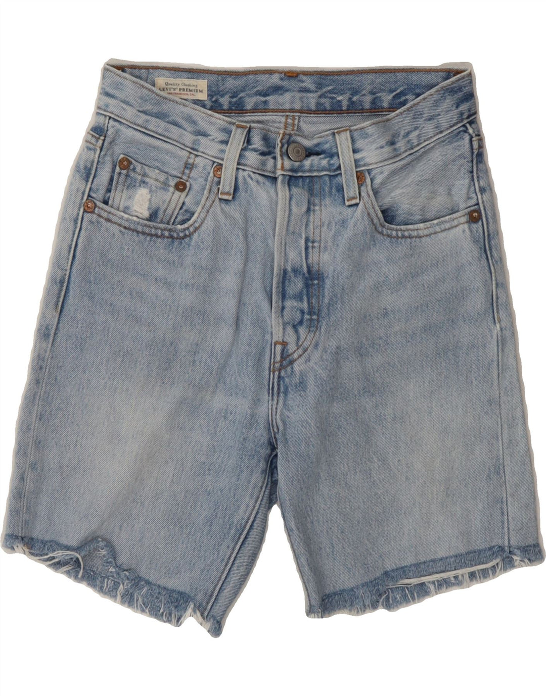 LEVI'S Mens 501 Denim Shorts W24 XS Blue Cotton Vintage Levi's and Second-Hand Levi's from Messina Hembry 