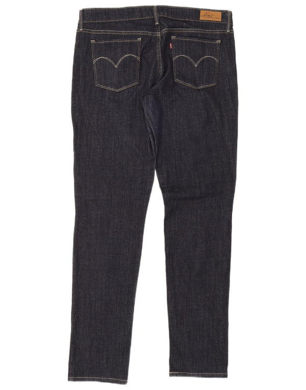 Damskie jeansy Levi's Slight Curve Skinny W32 L34 Granatowa bawełna
