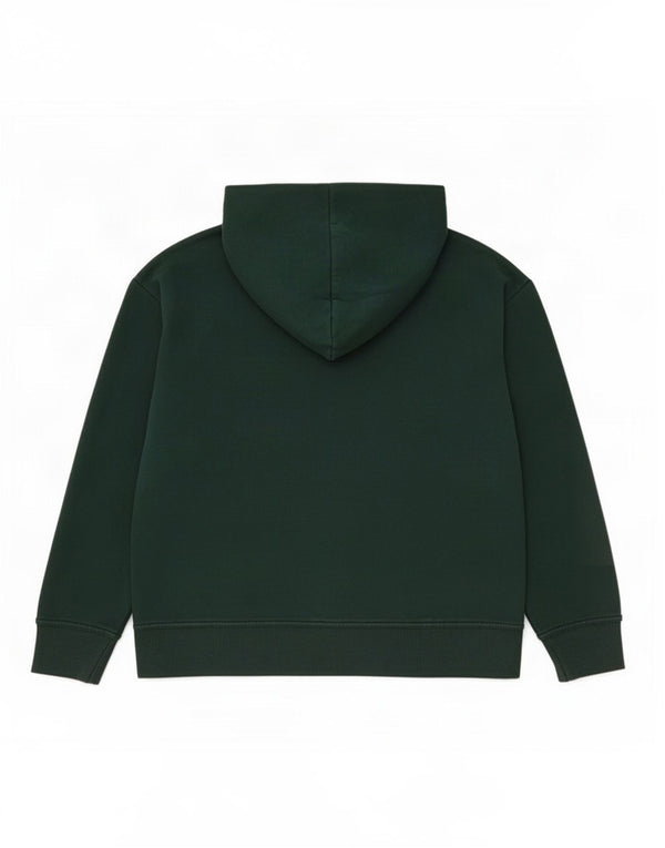 Damski sweter oversize z kapturem Zara UK 16, duży, zielony, bawełniany