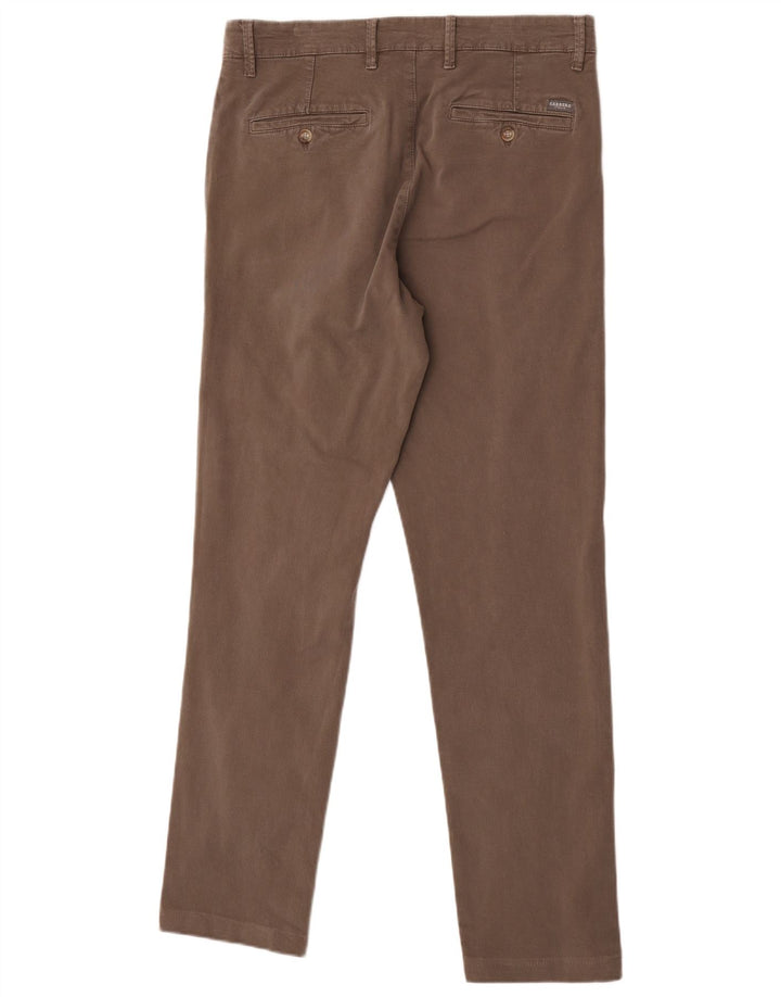 Męskie spodnie typu slim chino Carrera IT 48 Medium W33 L31 Szara bawełna