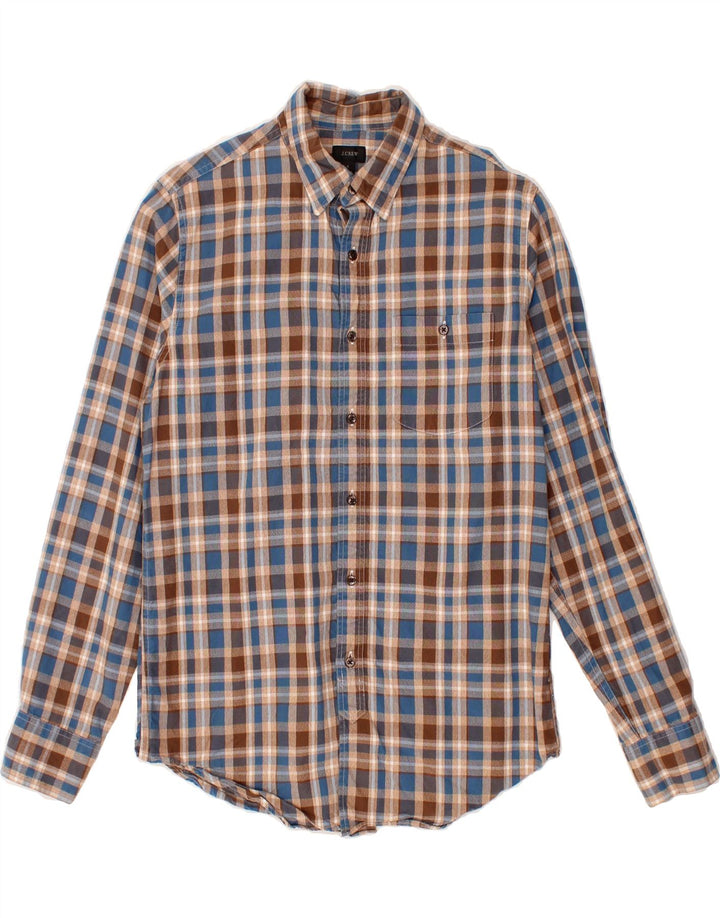 J. CREW Mens Shirt Small Beige Check Cotton Vintage J. Crew and Second-Hand J. Crew from Messina Hembry 