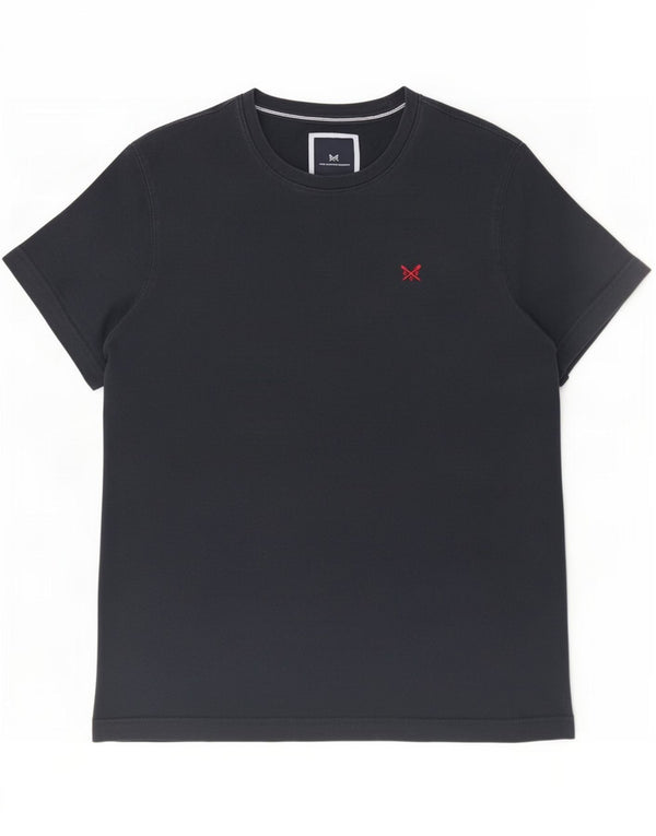 Crew Clothing Męski T-shirt Top Duży Granatowy Bawełniany