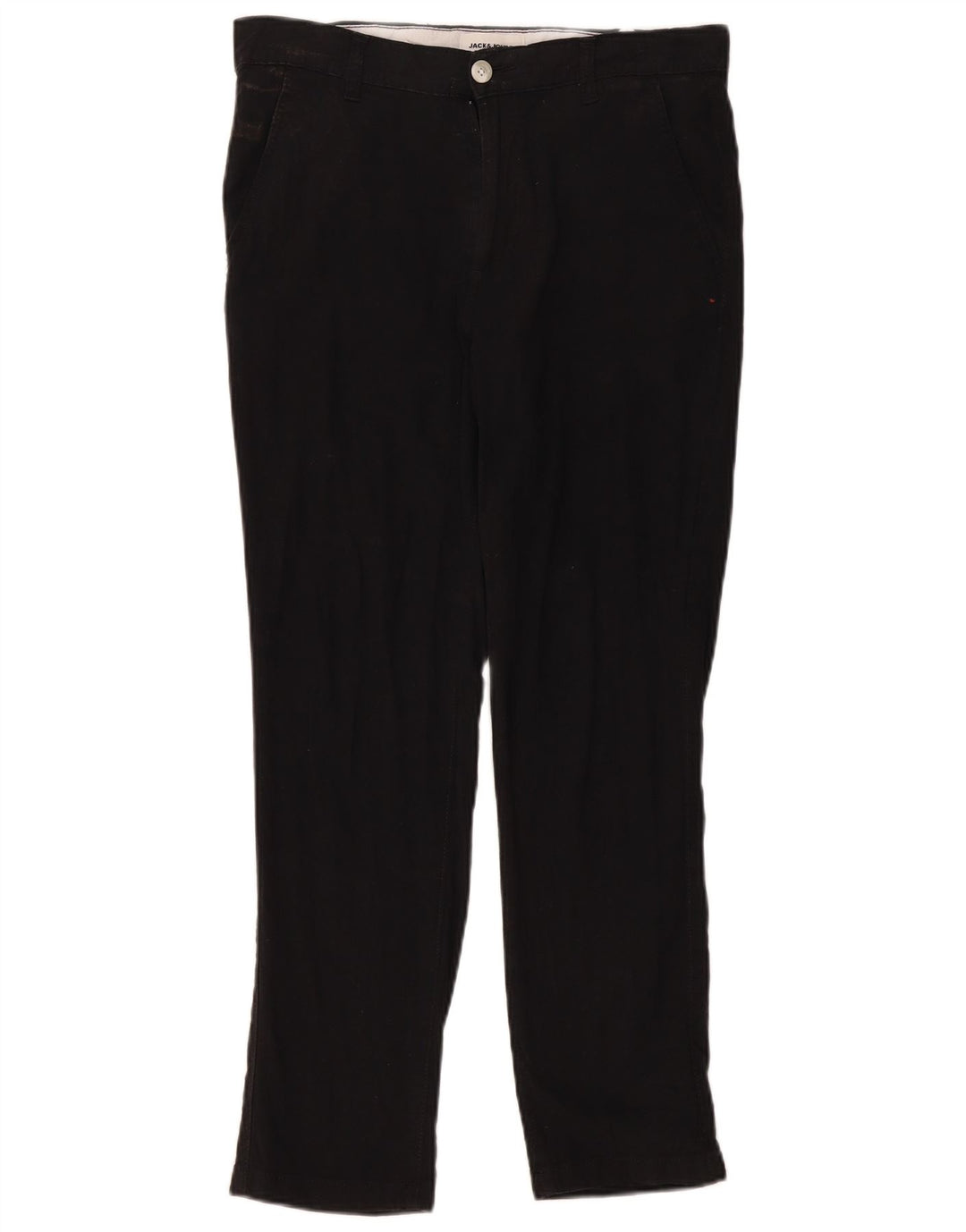 Męskie spodnie typu slim chino Jack & Jones W30 L27 Czarny poliester