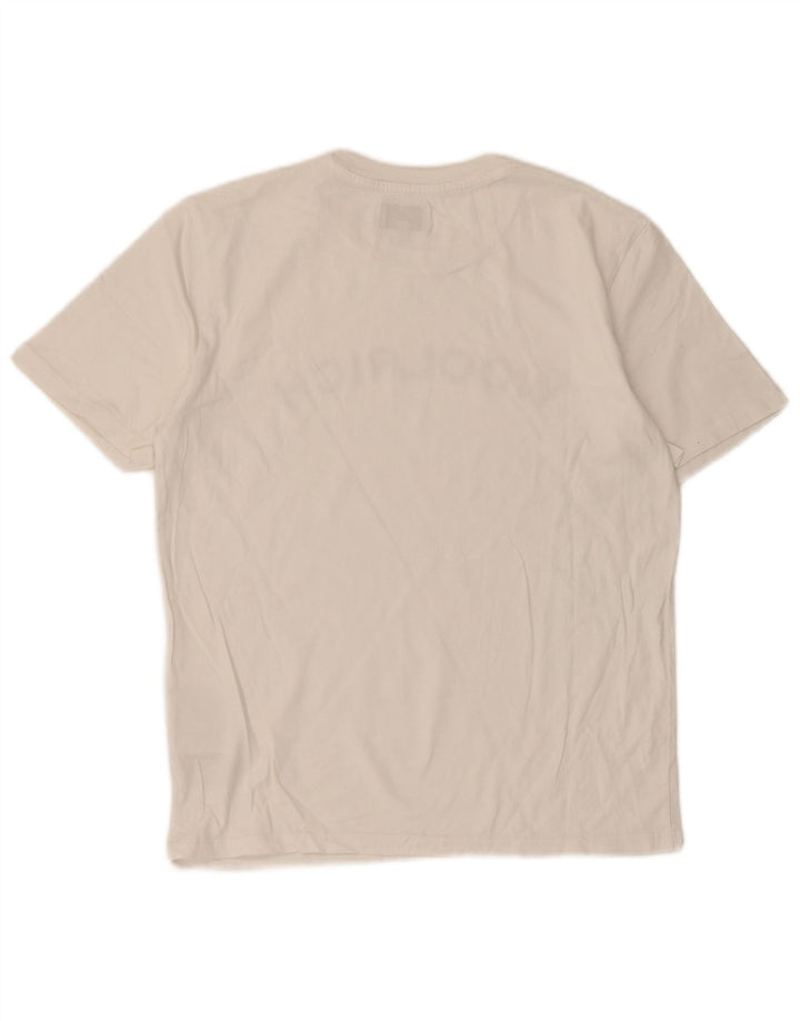 Chłopięcy T-shirt z grafiką Woolrich 11-12 lat, biała bawełna