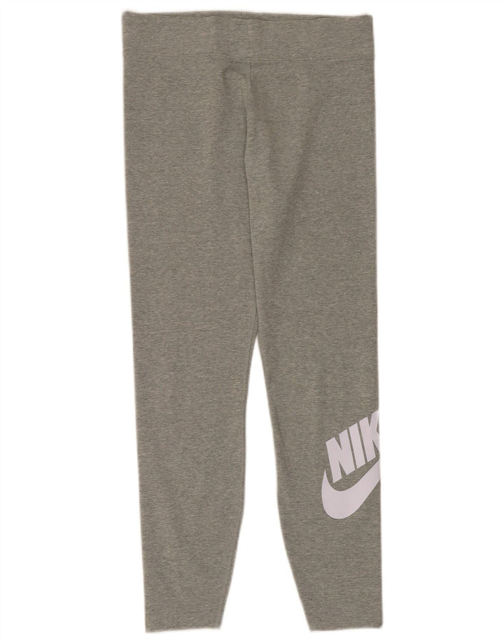 Damskie legginsy Nike Graphic UK 14, duże, szare, bawełniane