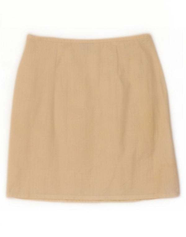 Spódnica damska Benetton Mini Wrap IT 44 Medium W28 Beżowa bawełna