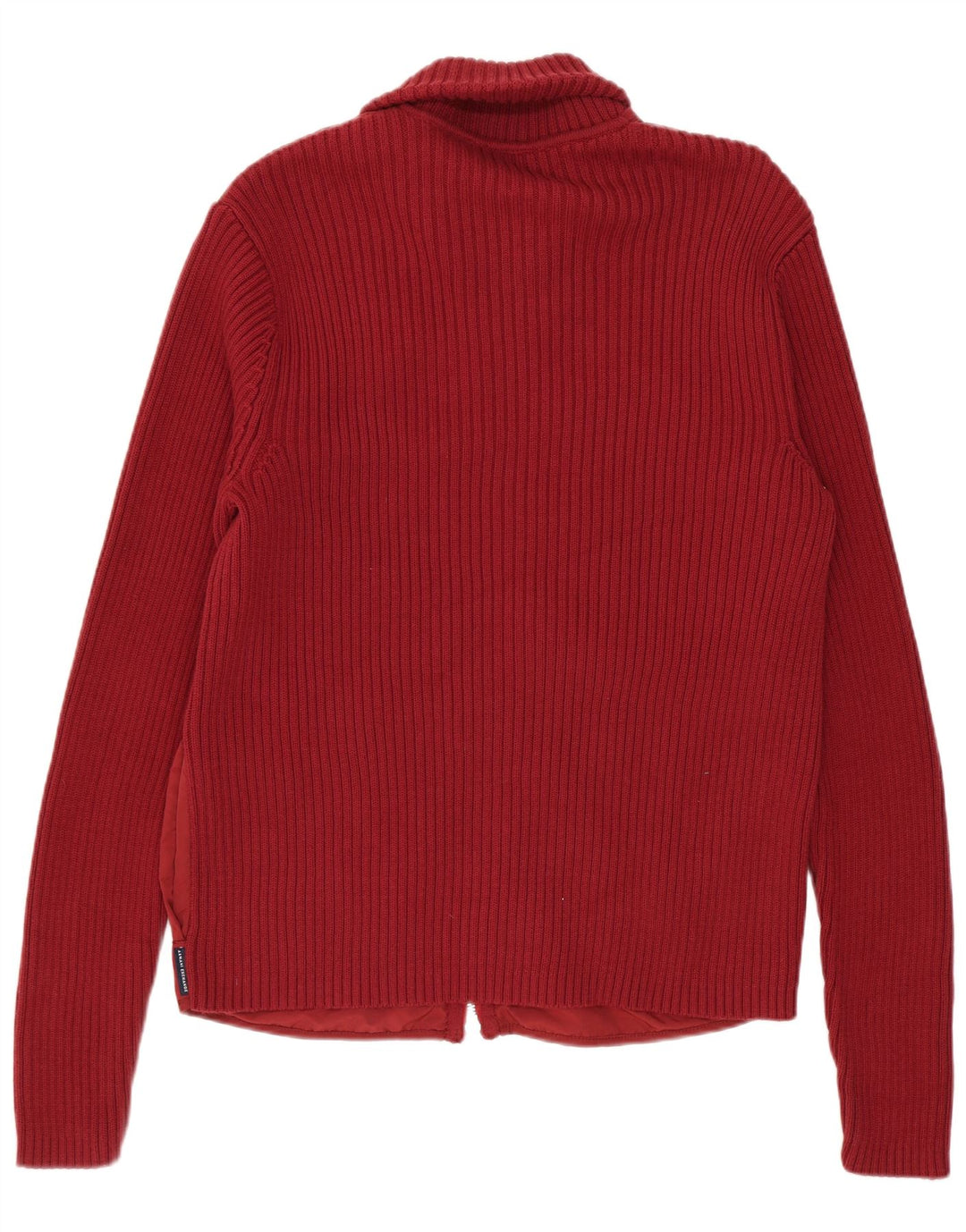 ARMANI EXCHANGE Męski sweter rozpinany Średni czerwony nylon