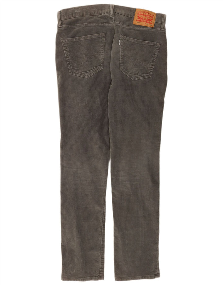 Męskie spodnie sztruksowe Levi's 511 Slim W32 L32 Szare